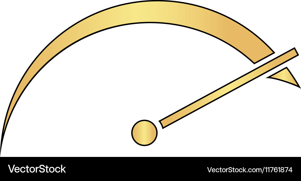 Tachometer computer symbol Vector Image