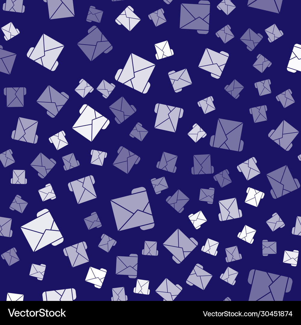 White envelope icon isolated seamless pattern White envelope icon isolated seamless pattern Vector Image