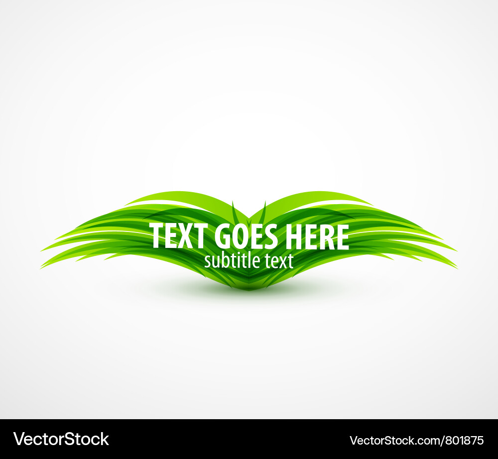 Abstract wave text line vector image