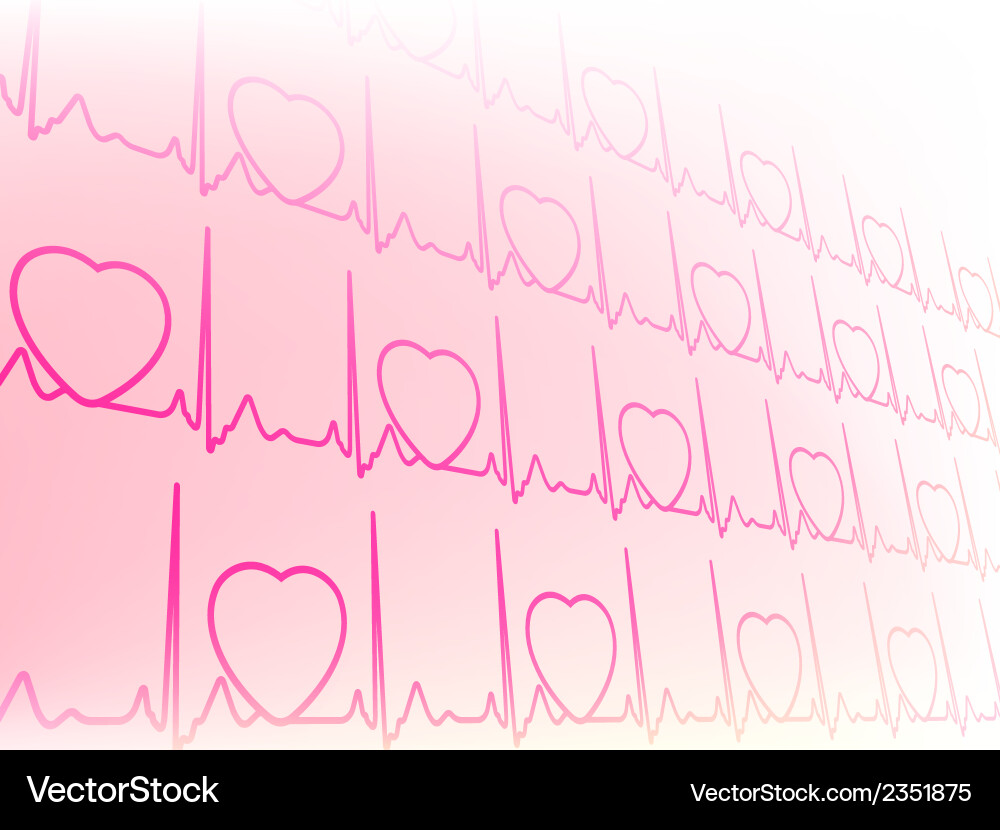 Abstract waveform from ekg test eps8 vector image