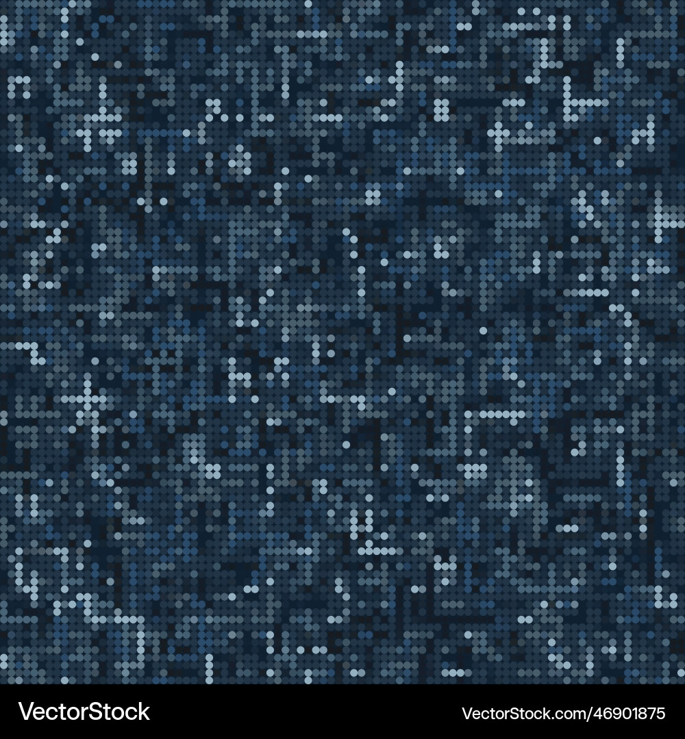 Blue camouflage pattern with pixel effect Blue camouflage pattern with pixel effect vector image