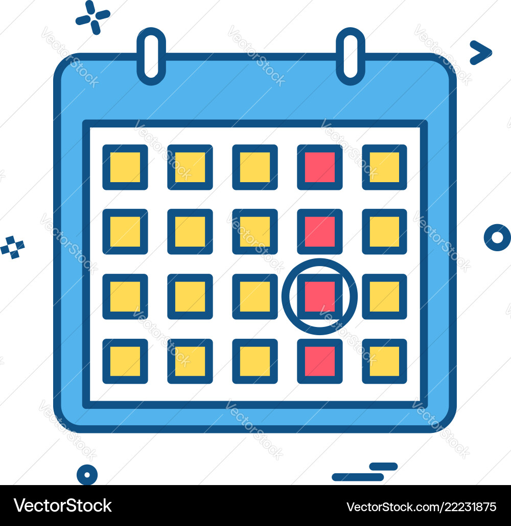 Calendar date point icon design Calendar date point icon design vector image