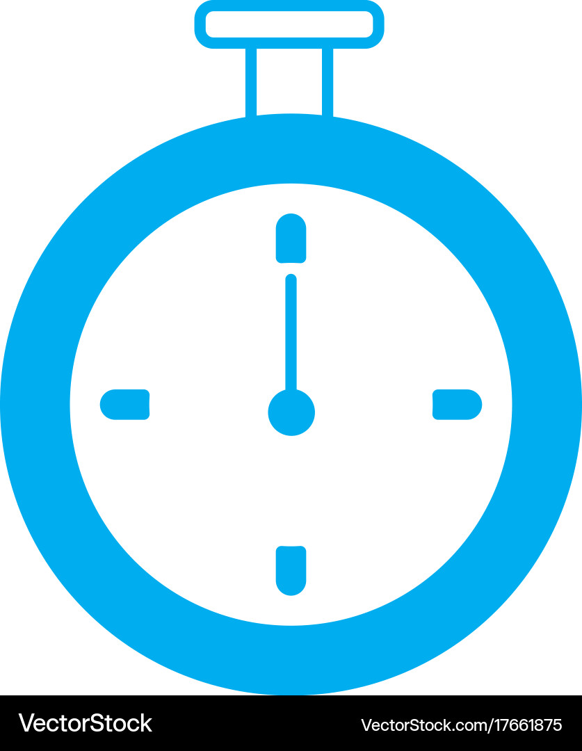 Clock timer isolated Vector Image