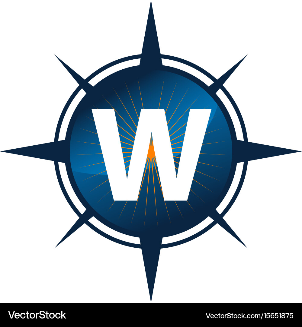 Insights guide initial w vector image