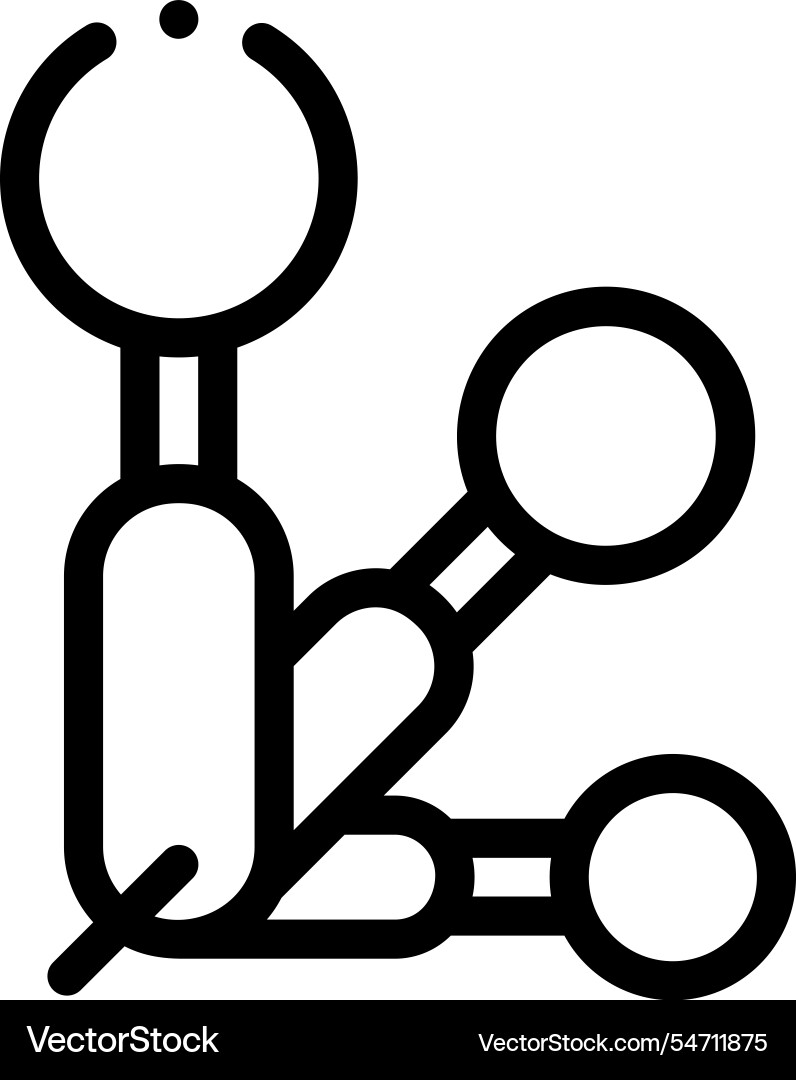 Measuring tape icon thin linear style design Measuring tape icon thin linear style design vector image