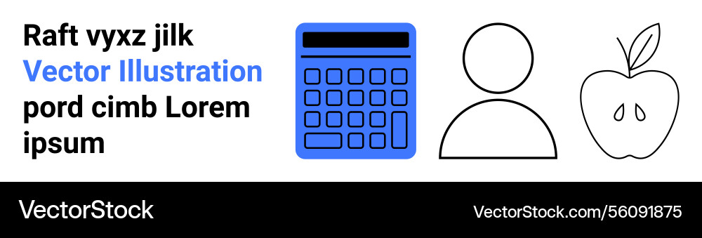Minimalist elements featuring calculator user Minimalist elements featuring calculator user Vector Image