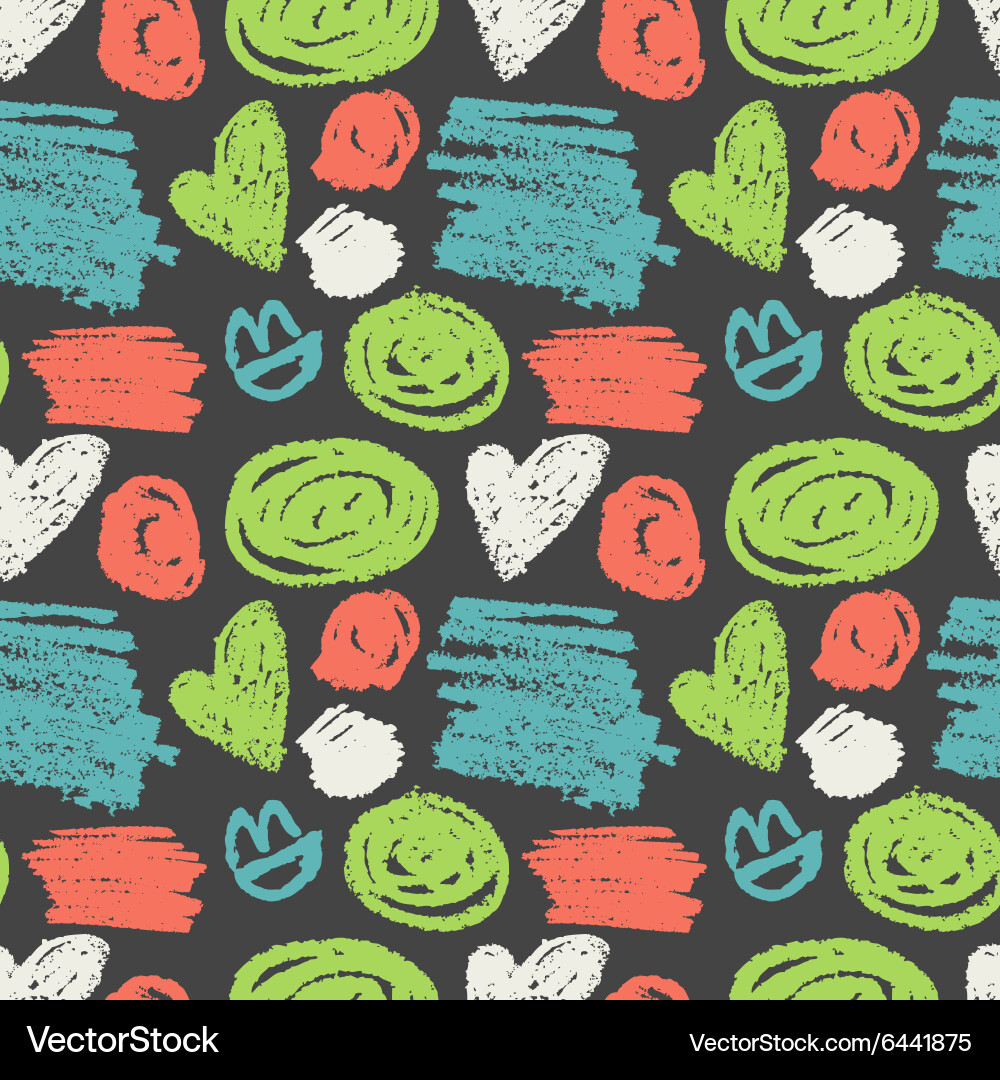 Seamless pattern with abstract geometric polka dot Vector Image