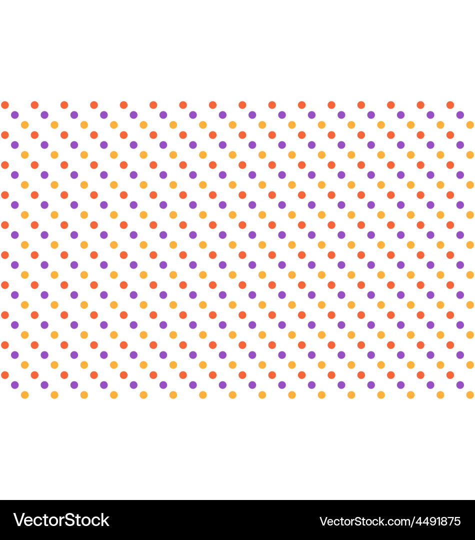 Seamless pattern with multicolored dots isolated vector image