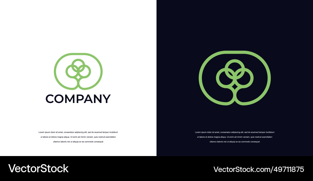 Simple tree logo design abstract Simple tree logo design abstract vector image