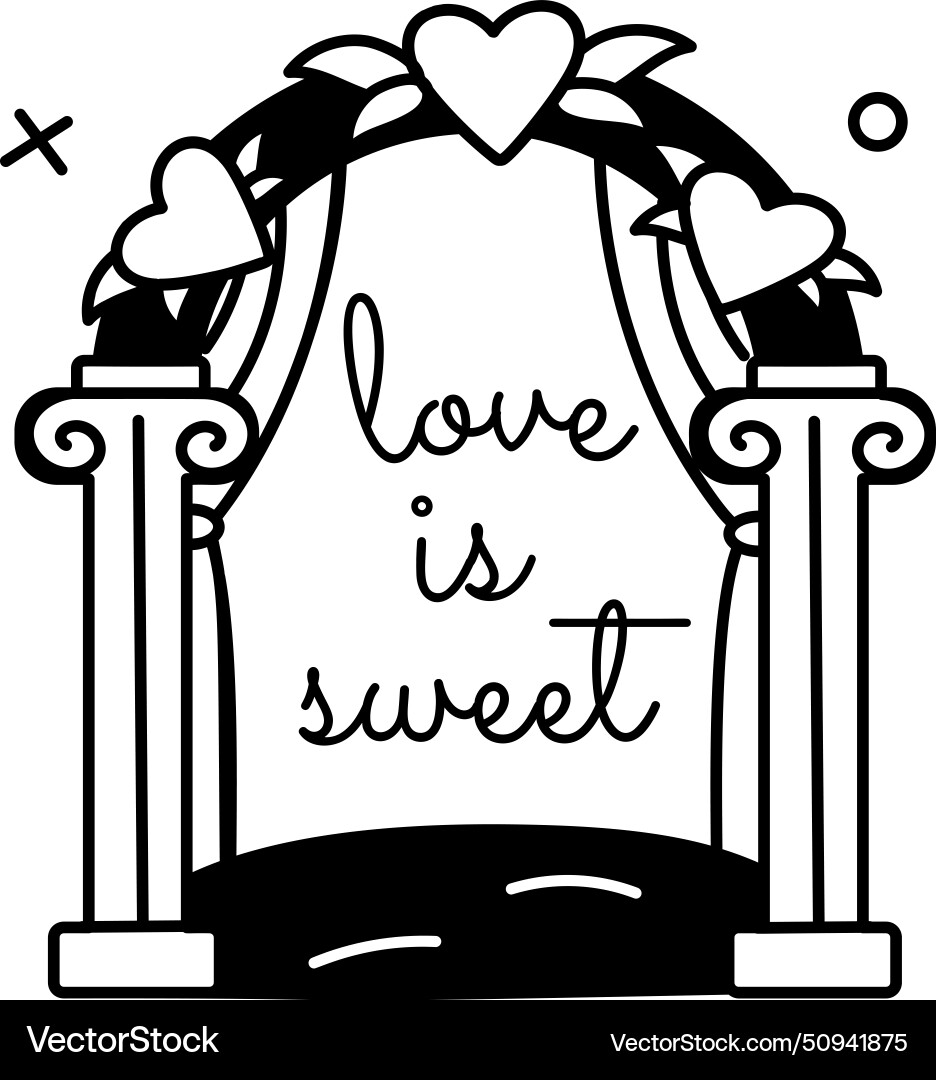 Wedding arch Royalty Free Vector Image - VectorStock