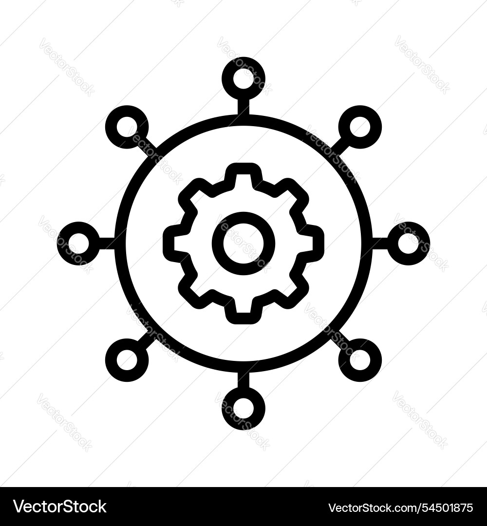 Workflow automation vector image