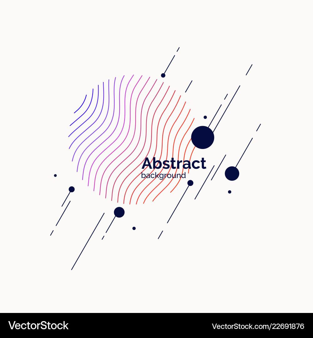 Abstract background in a flat minimalistic style vector image