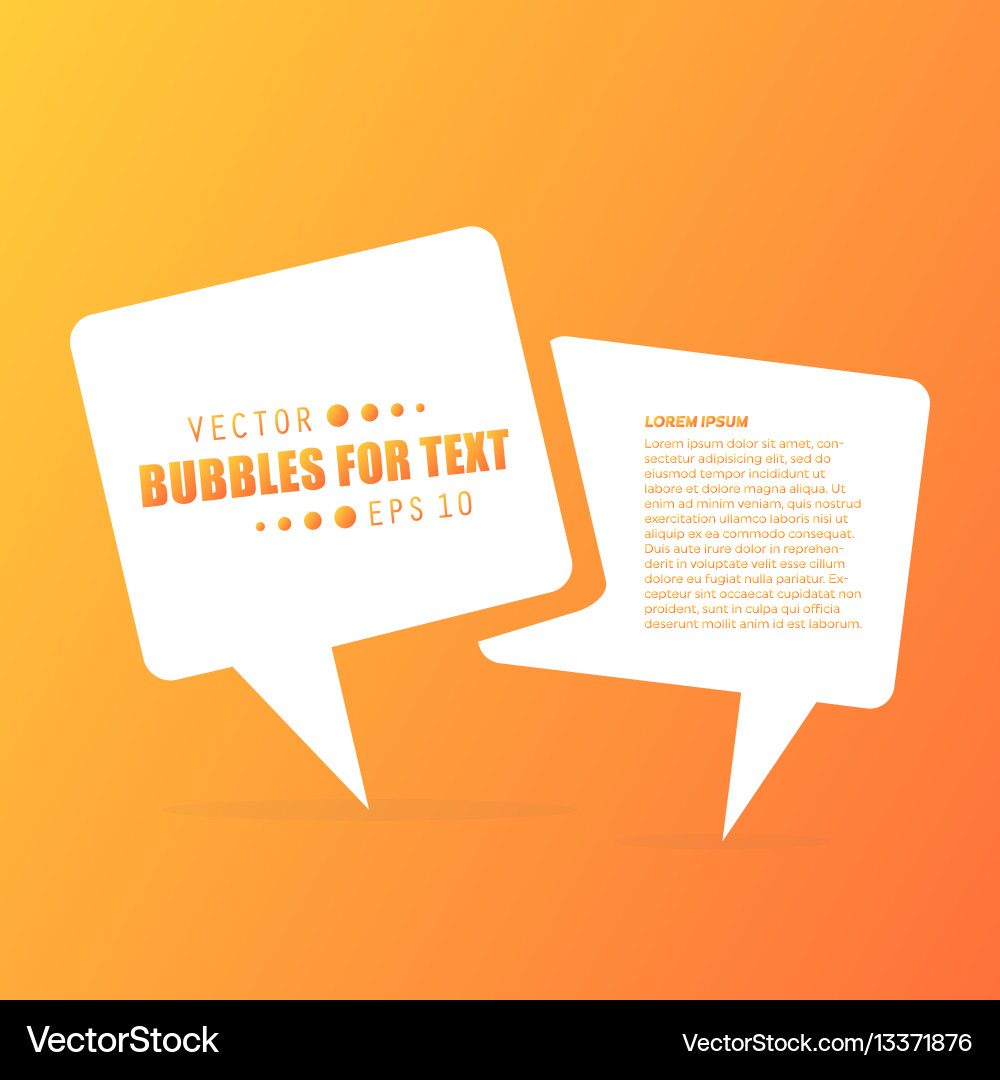 Abstract concept empty speech square quote Vector Image