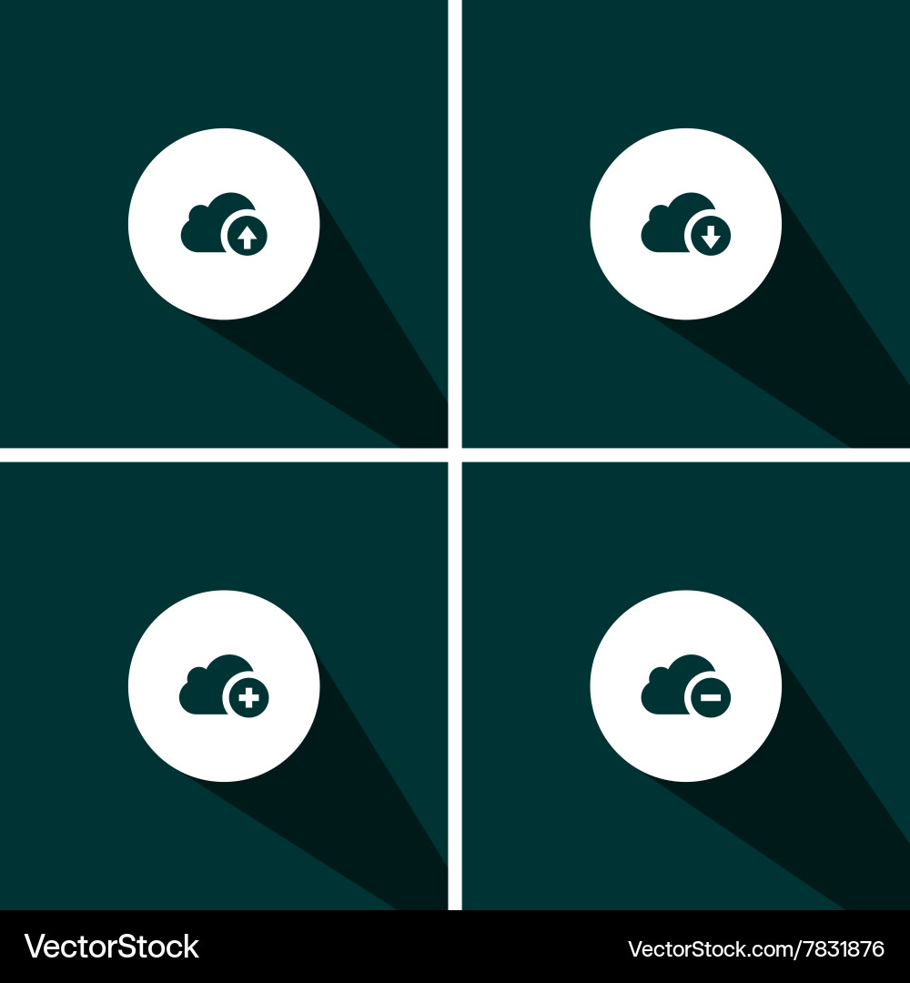Backup Icons - Mobile & Web Vector Image