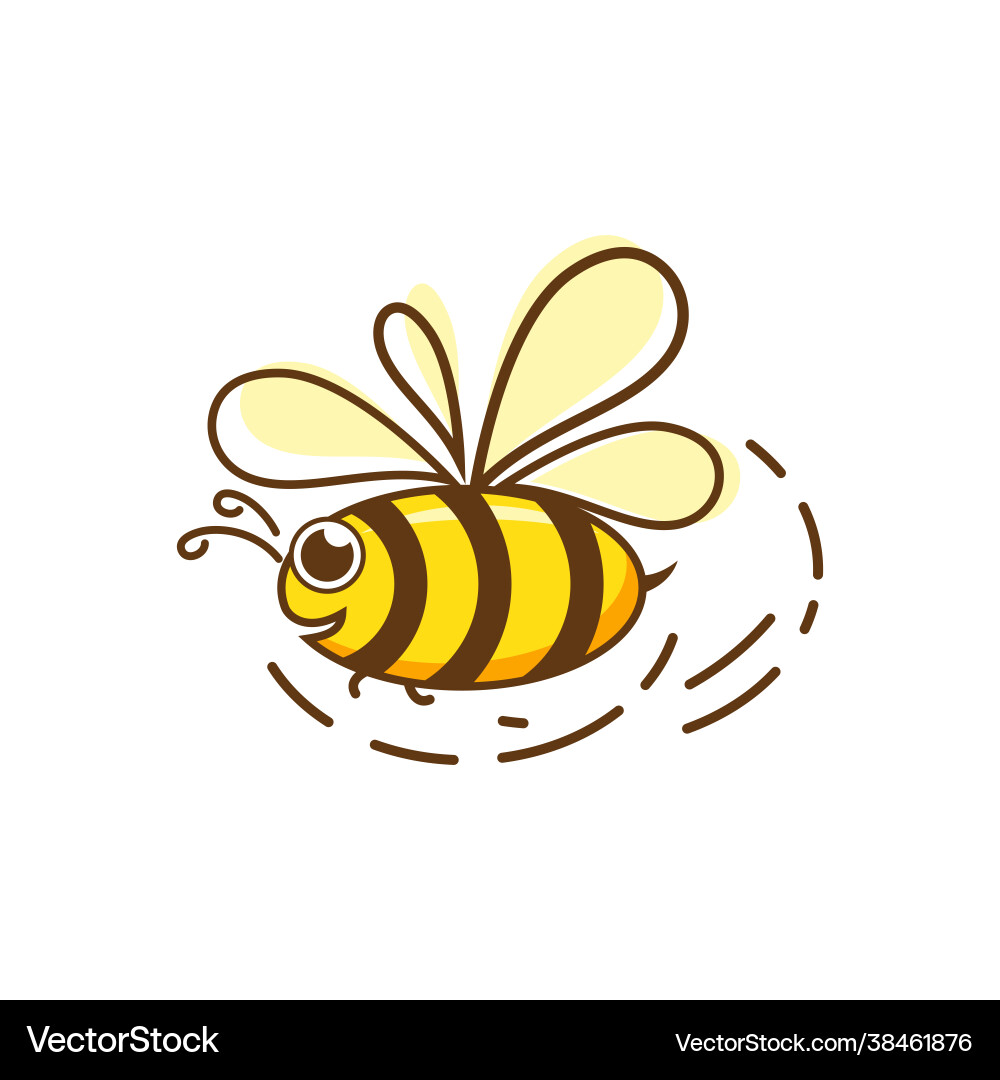 Bee element icon design Bee element icon design vector image