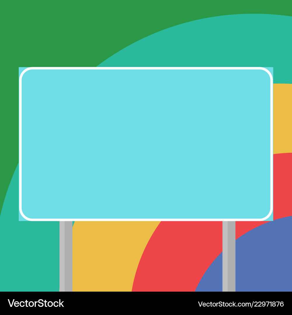 Empty Signpost Template vector image