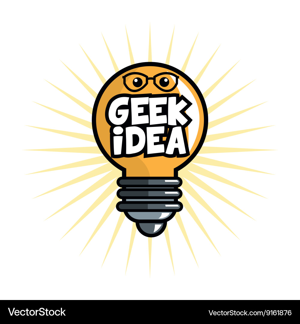 Geek design identity concept Vector Image