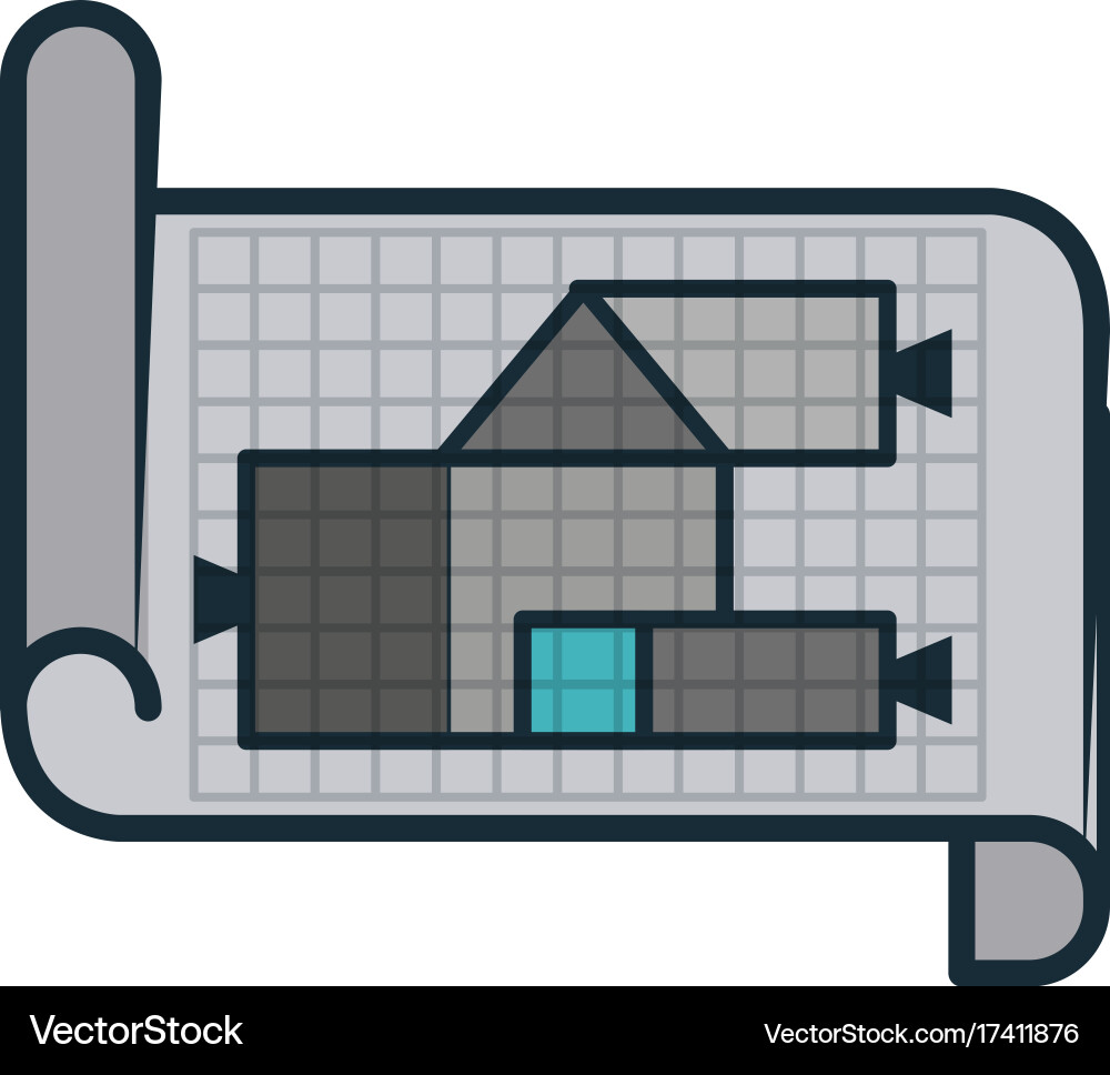 Graph on paper icon image vector image
