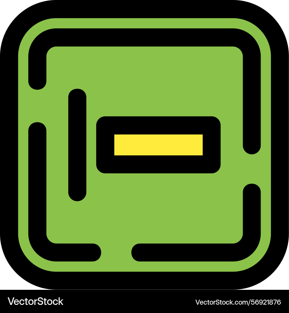 Left allignment icon design vector image
