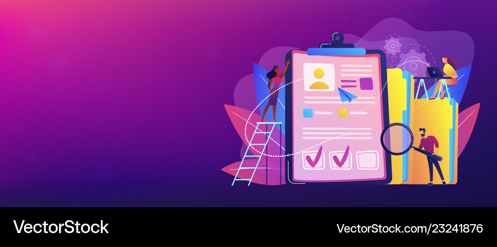 Recruitment agency concept banner header Recruitment agency concept banner header vector image