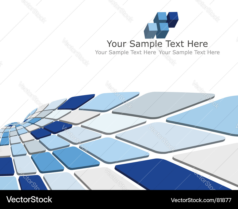 3d checked background Vector Image