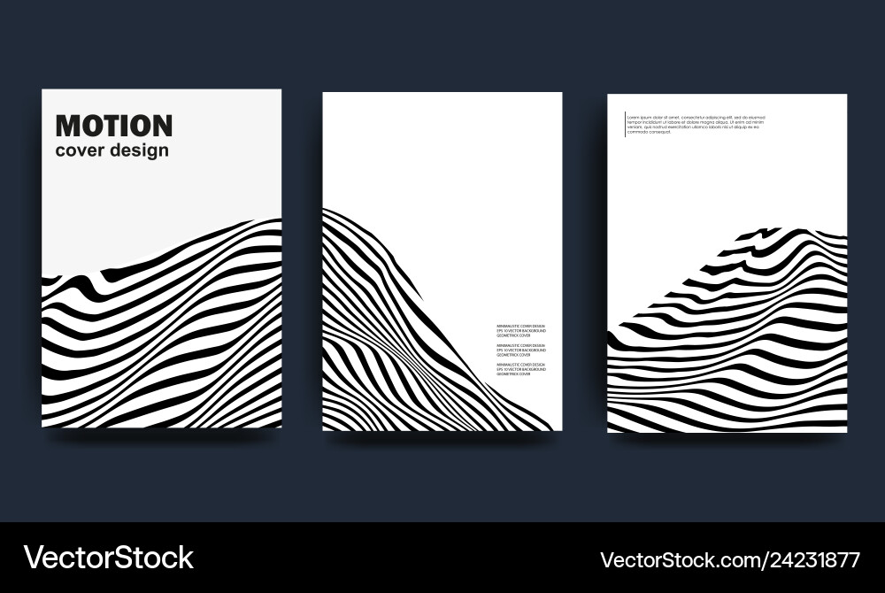 Abstract Wave Stripe Pattern vector image