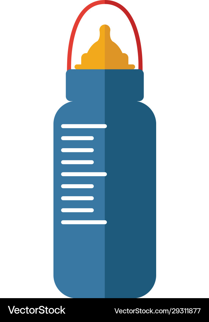 Bottle with pacifier icon simple element from Vector Image
