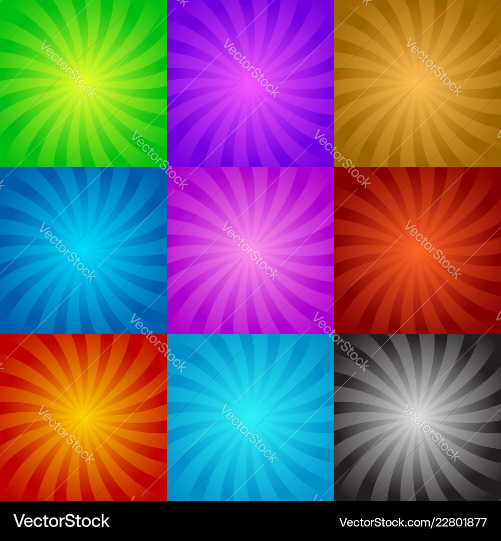 Bursting twisted rays converging lines Bursting twisted rays converging lines vector image