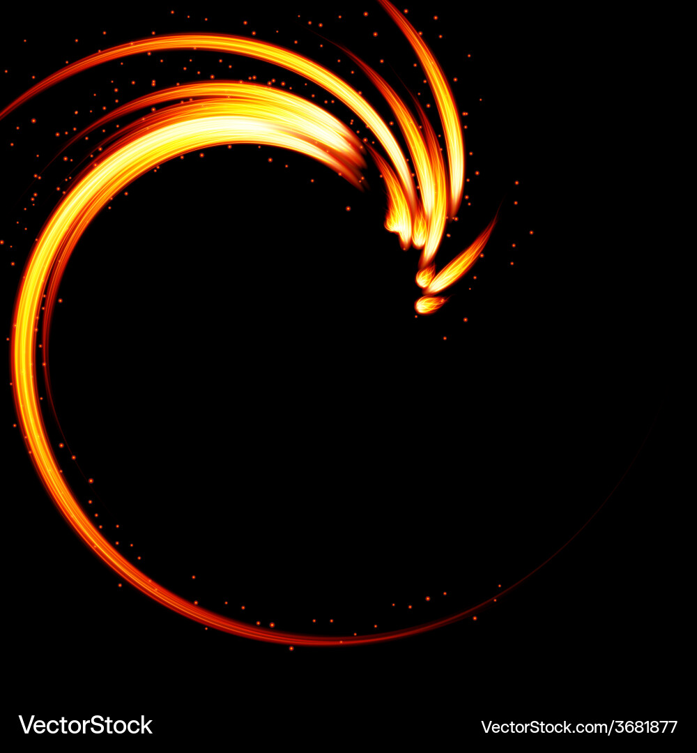 Dynamic Fire Abstract Background vector image
