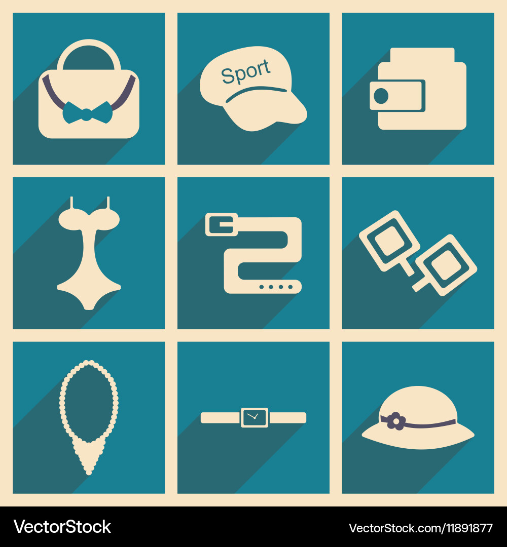 Flat with shadow concept and mobile application vector image