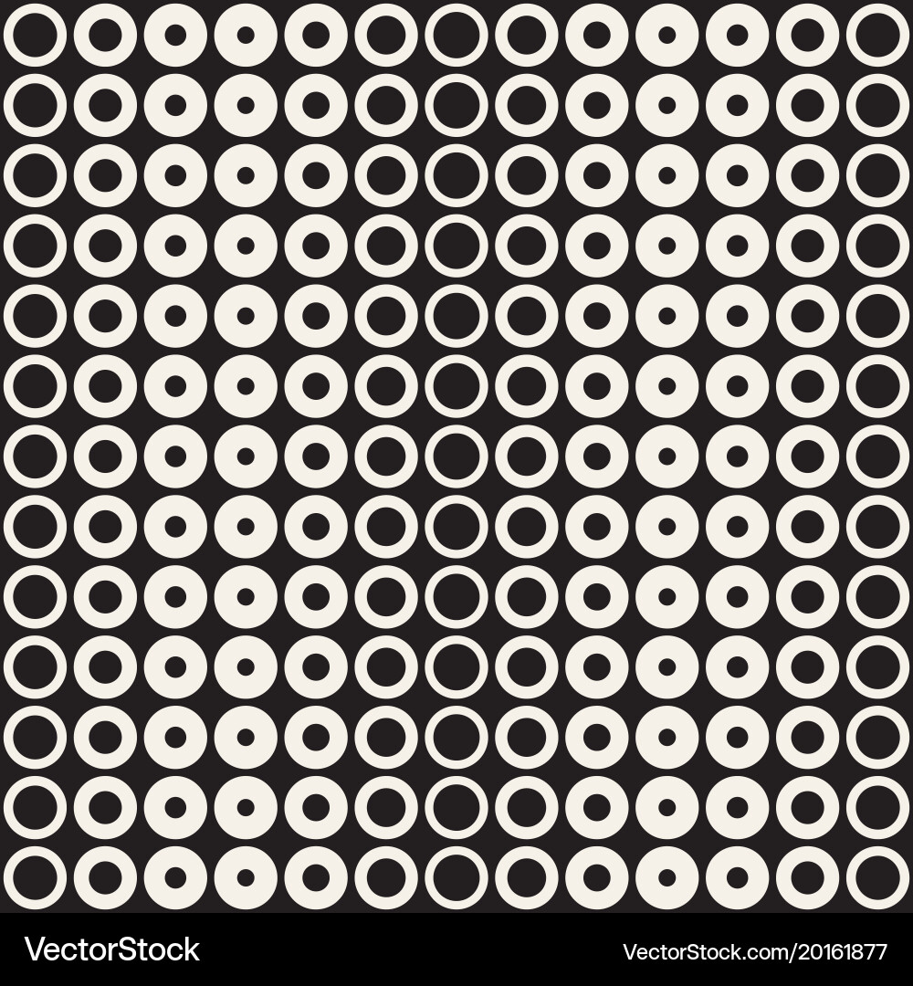 Halftone circles seamless pattern abstract vector image