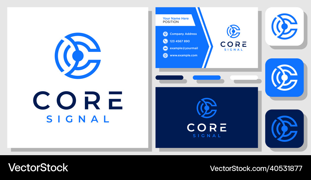 Initial letter c signal technology wifi connection Initial letter c signal technology wifi connection Vector Image