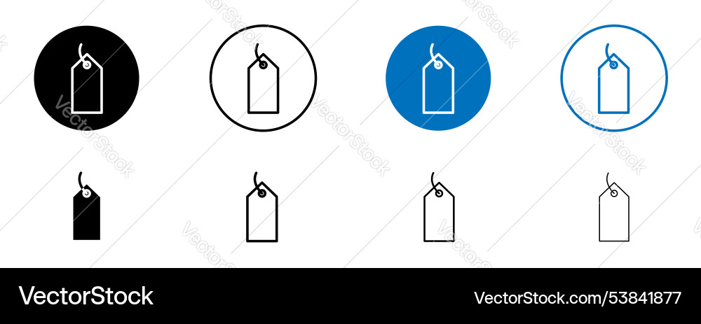 Label icon set Vector Image
