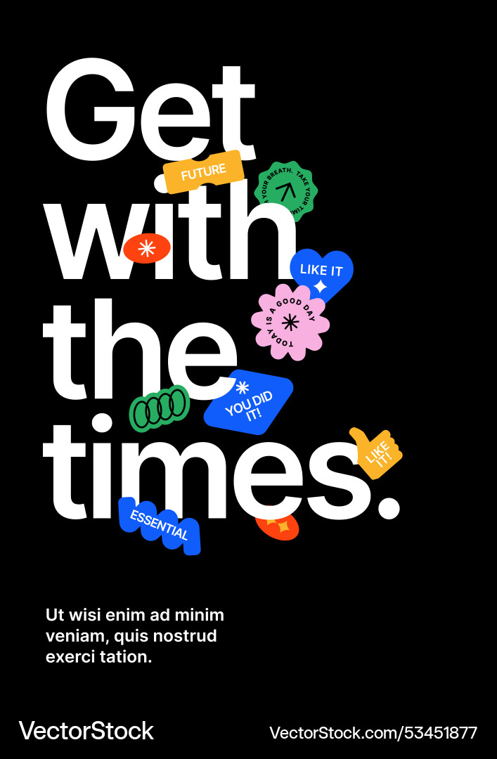 Layout template for events or business related vector image