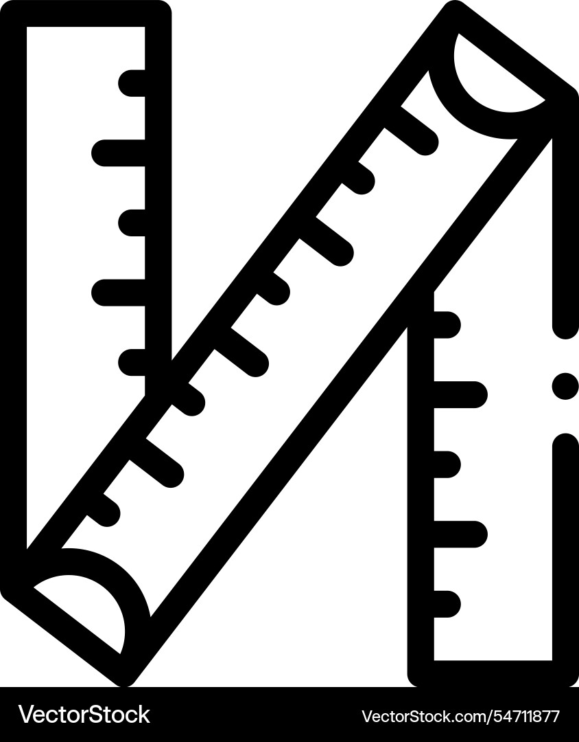 Measuring tape icon thin linear style design Measuring tape icon thin linear style design vector image