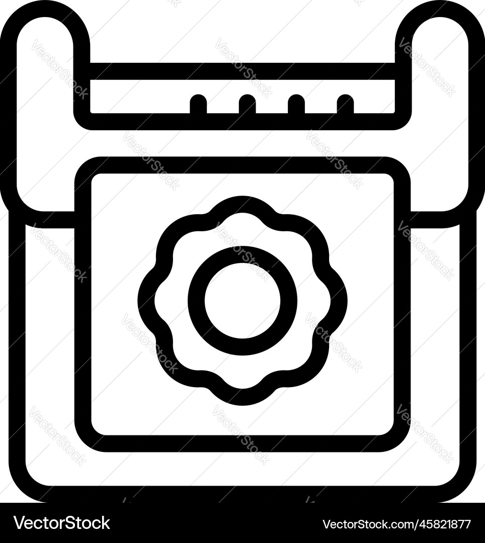 Print plotter icon outline printer machine Print plotter icon outline printer machine vector image