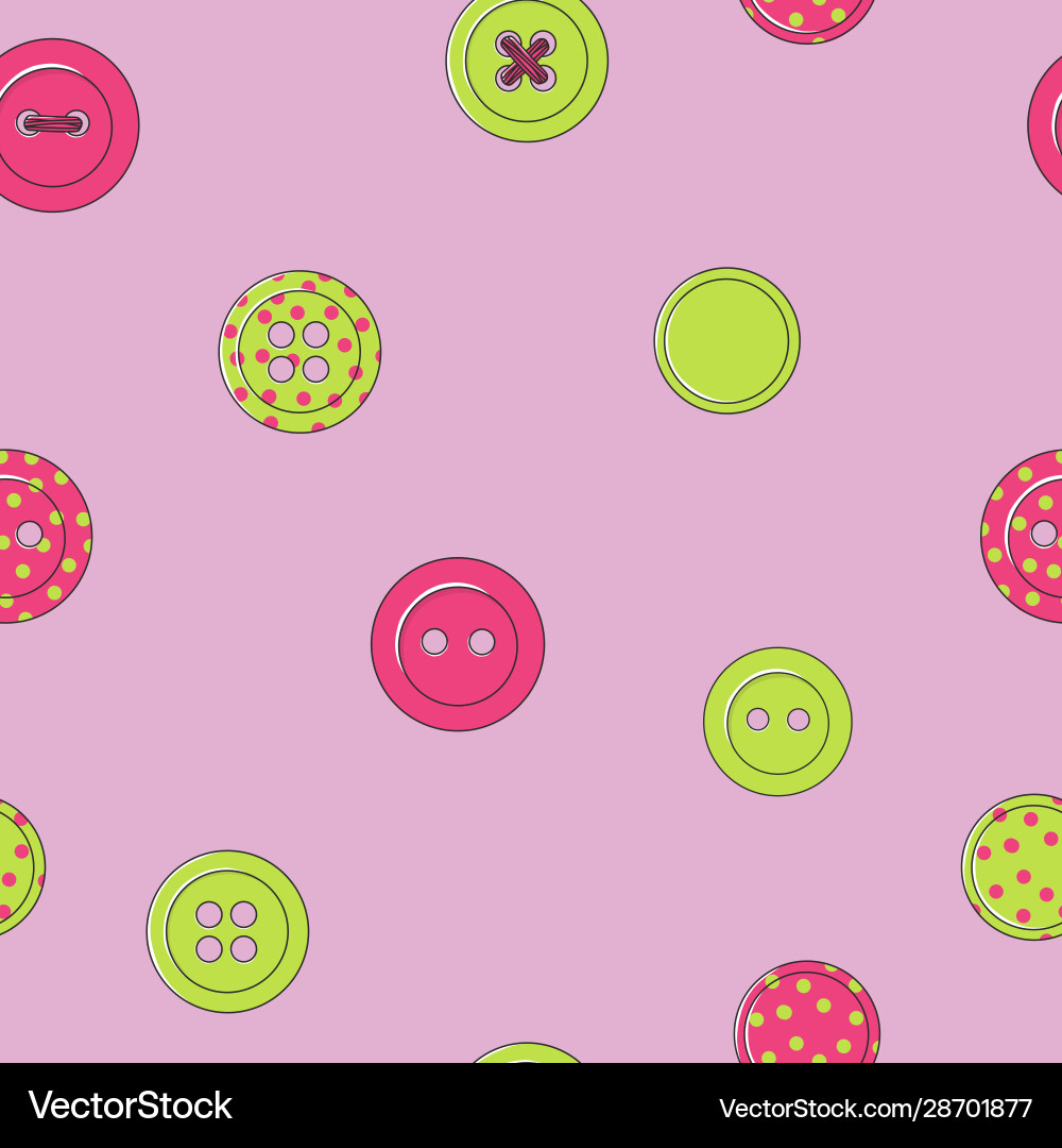 Seamless pattern with multi-colored buttons Seamless pattern with multi-colored buttons vector image