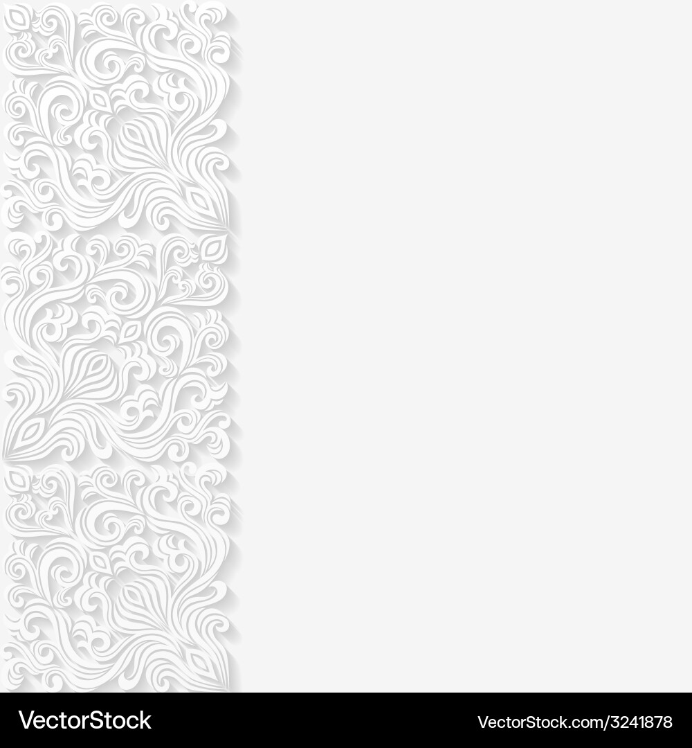 Abstract background with floral pattern vector image