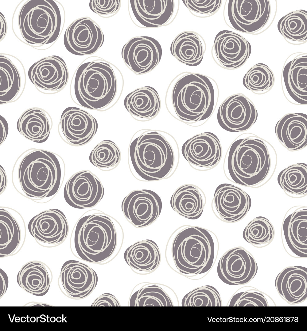 Abstract Chaos Circles Pattern Vector Image