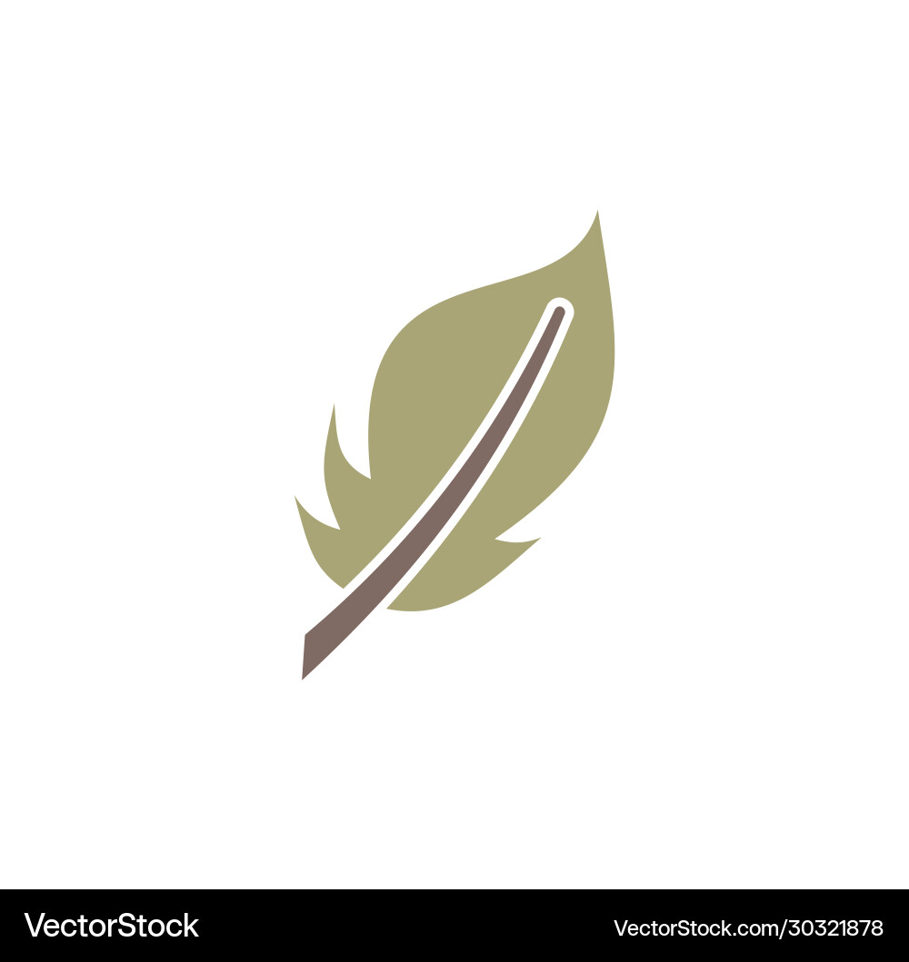 Feather icon on background for graphic and web Feather icon on background for graphic and web vector image