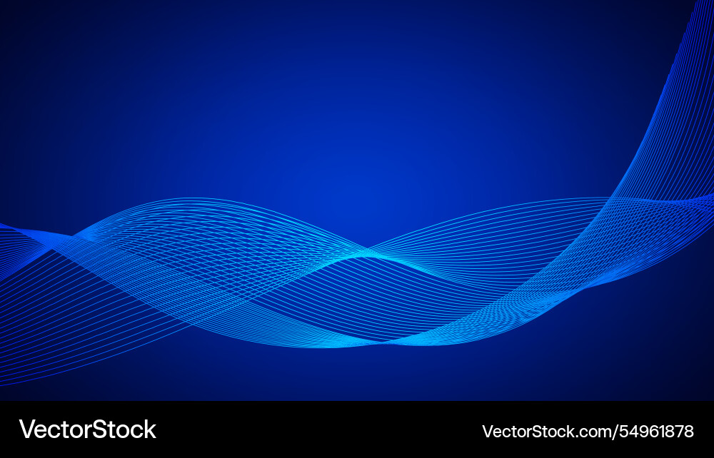 Geometric curved lines in gradient forming Geometric curved lines in gradient forming vector image