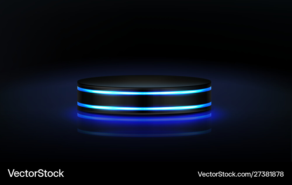 Neon Podium leere Bühne für Produktpräsentation Neon Podium leere Bühne für Produktpräsentation vektorbild