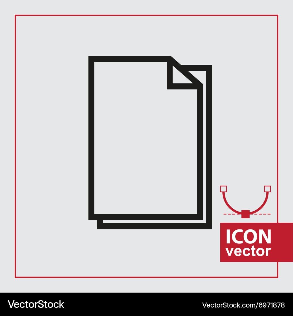 Paper simple icon vector image