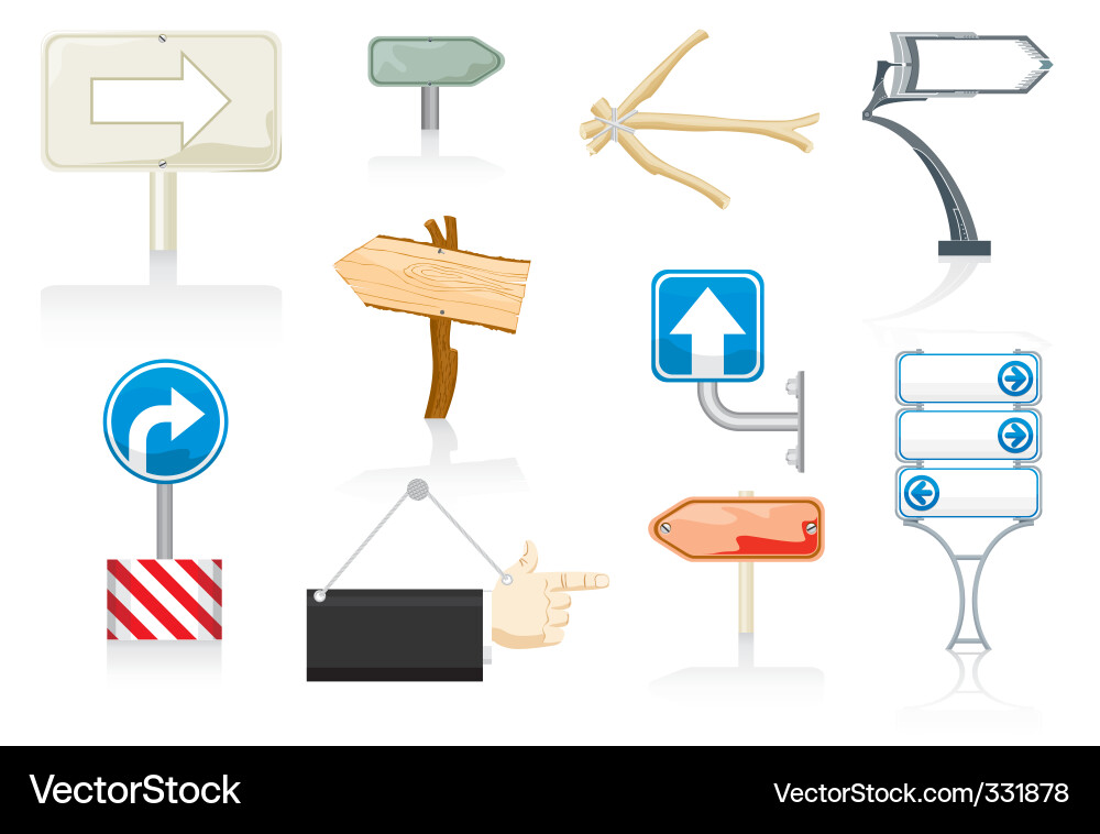 Pointers Vector Image