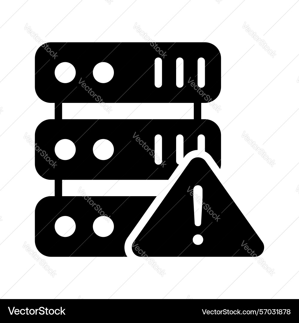 Server error Vector Image