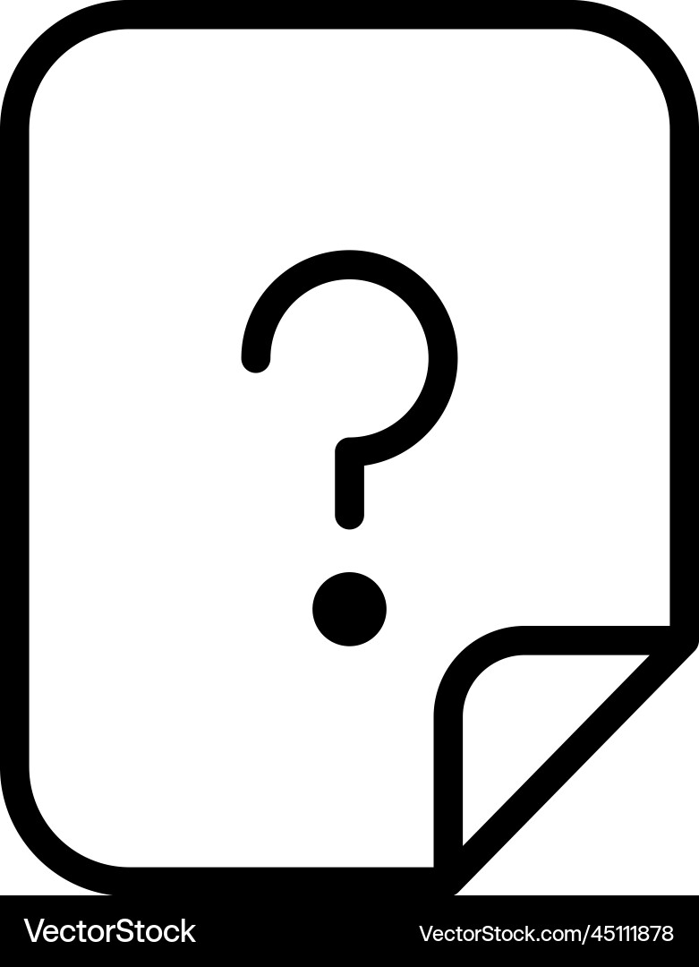 Unknown file icon vector image