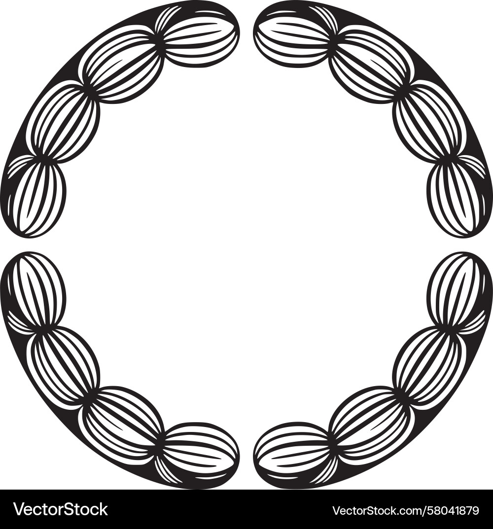 Abstract Circular Border Vector Image
