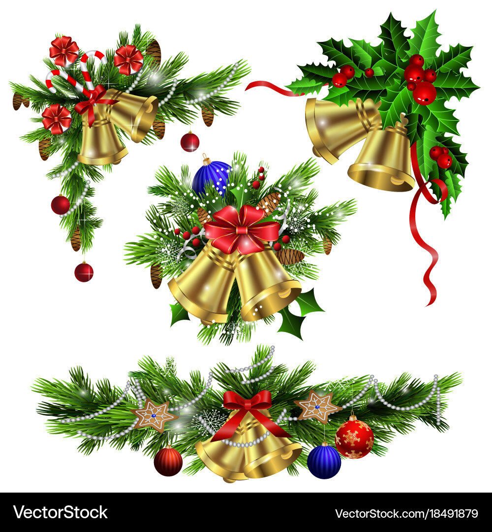 Christmas elements for your designs Royalty Free Vector