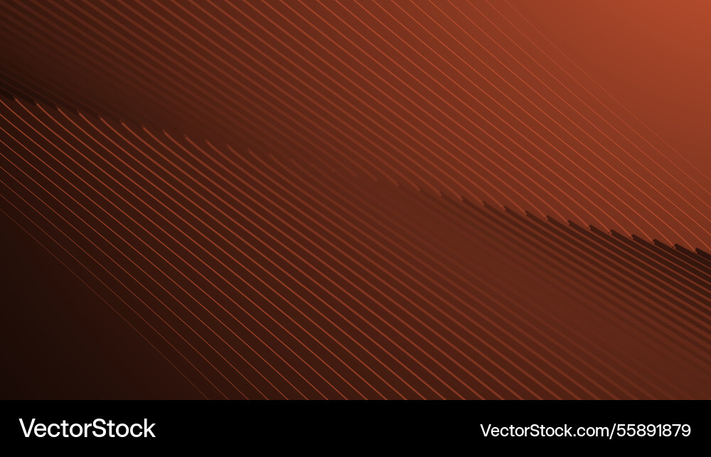 Dark orange gradient with curve line abstract Vector Image