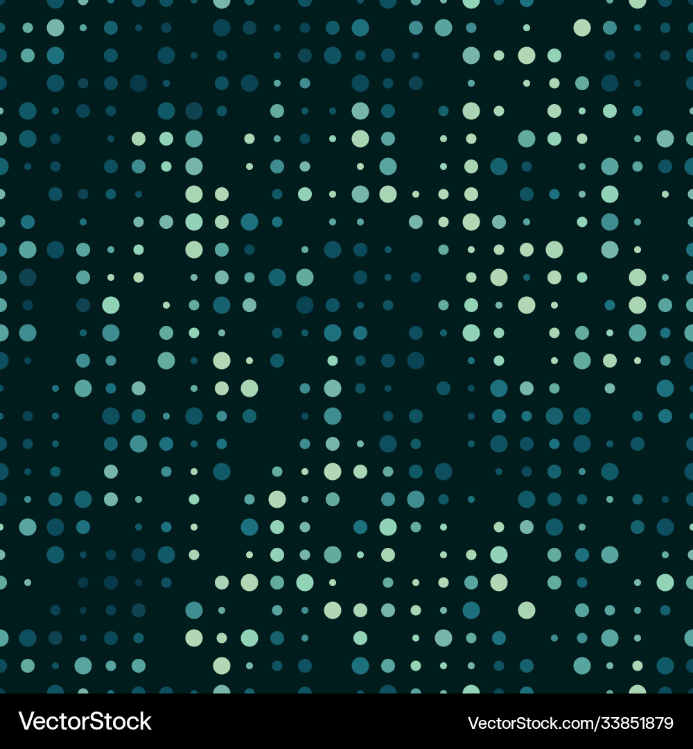 Seamless pattern colored chaotic circles abstract Vector Image